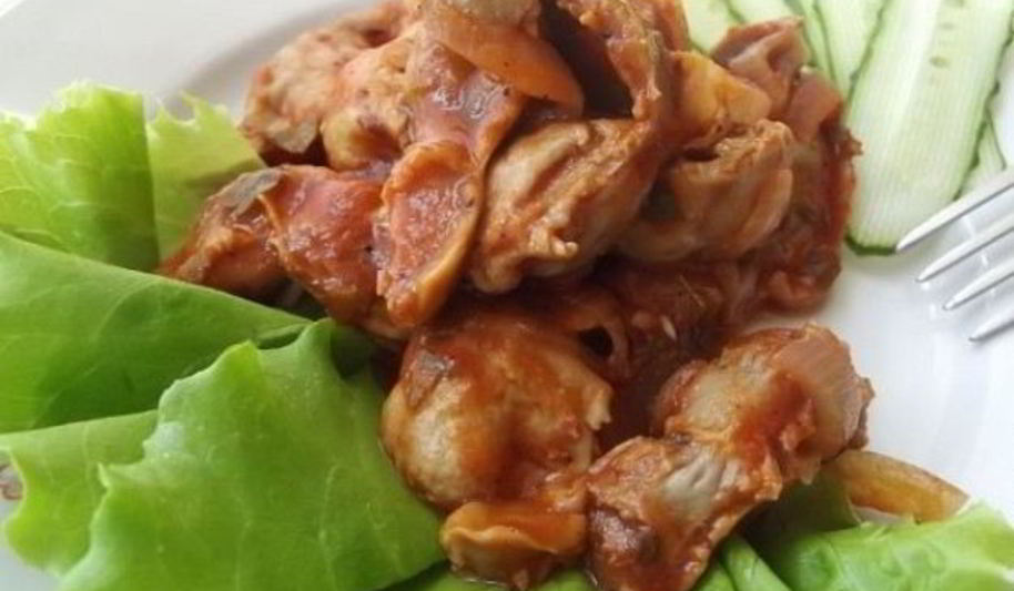 Рецепт гуляша из желудков куриных