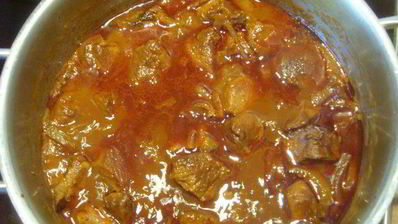 гуляш с квашеной капустой