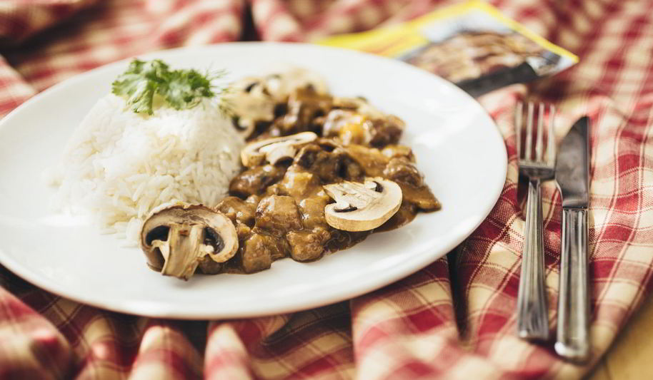 Рецепт гуляша с лесными грибами