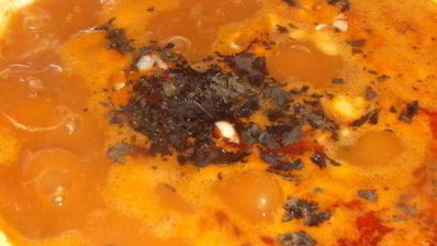 суп-гуляш с шеей индейки