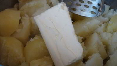 картофельное пюре с чесноком