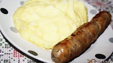 картофельное пюре с плавленым сыром и топленым сливочным маслом невесомость