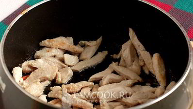 китайская лапша с курицей