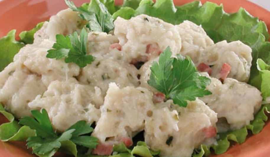 Рецепт клецек со шпиком