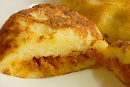 Картофельные котлеты с капустой