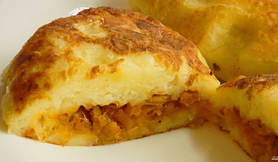 Рецепт картофельных котлет с капустой