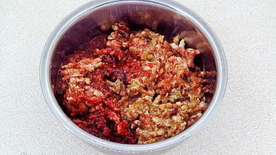 котлеты из свинины с печенью