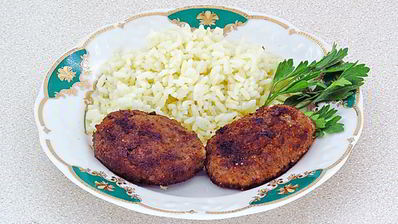 котлеты из свинины с печенью