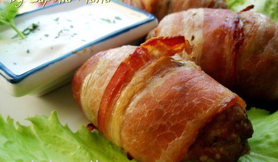 Рецепт котлет с кускусом в беконе