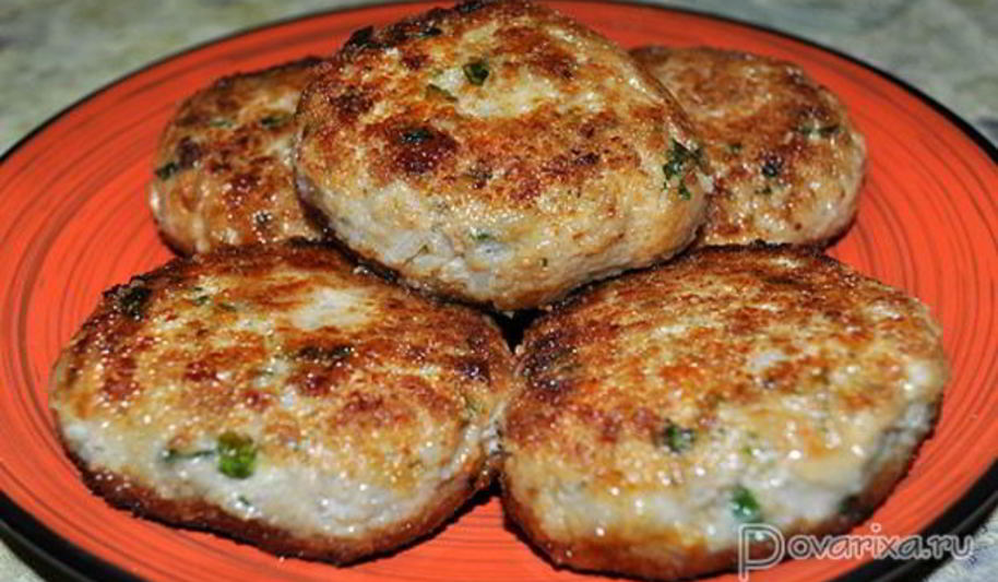 Рецепт котлет с рисом, сыром, зеленью