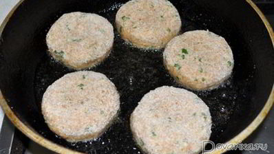 котлеты с рисом, сыром, зеленью