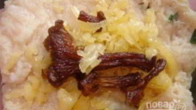 куриные котлеты с грибами и сыром