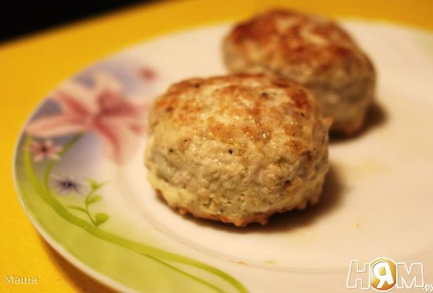 Куриные котлеты с овсяными хлопьями