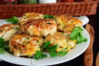 Рубленные котлеты из куриной грудки с сыром