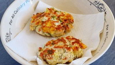 рубленные котлеты из куриной грудки с сыром