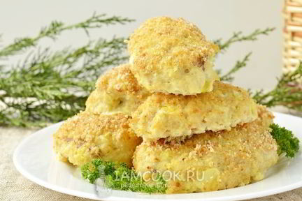 Рыбные котлеты в духовке