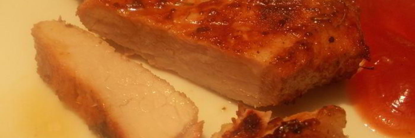 Свиная котлета на кости на костре