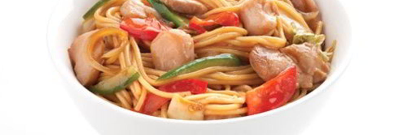 Лапша по-домашнему с курицей