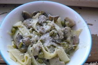 Лапша с грибами