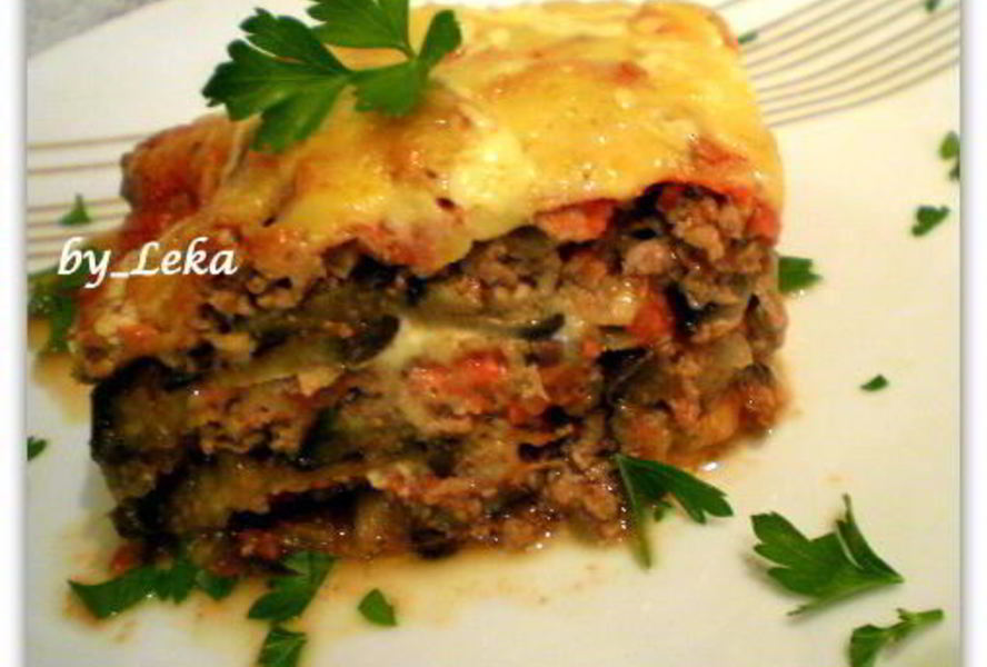 Лазанья с баклажанами