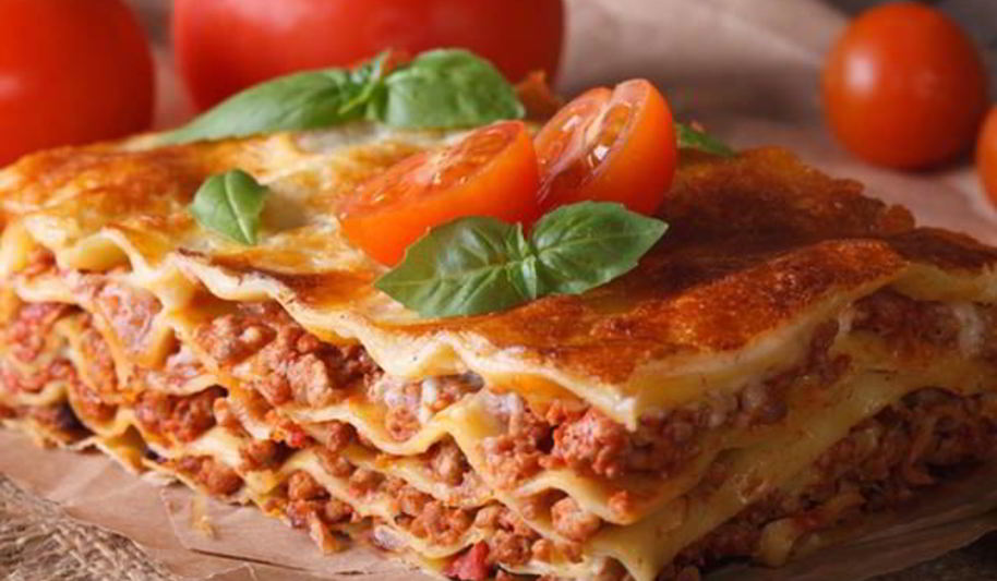 Рецепт лазаний с говяжьим фаршем и помидорами