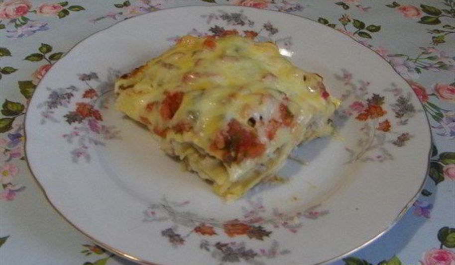Рецепт лазаний с грибами и куриным филе