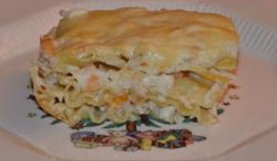 Рецепт лазаний с креветками и крабовыми палочками
