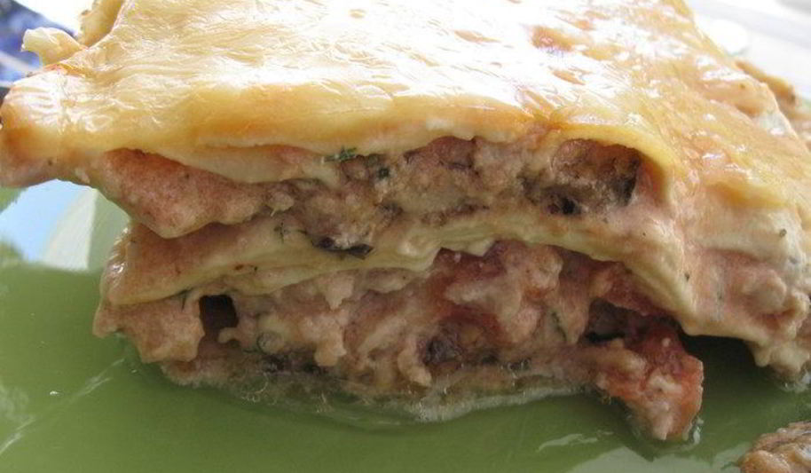 Рецепт лазаний с мясным фаршем и баклажанами