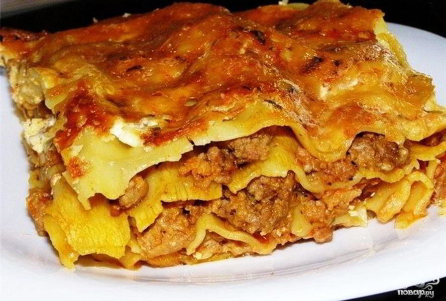 Лазанья с мясом в мультиварке