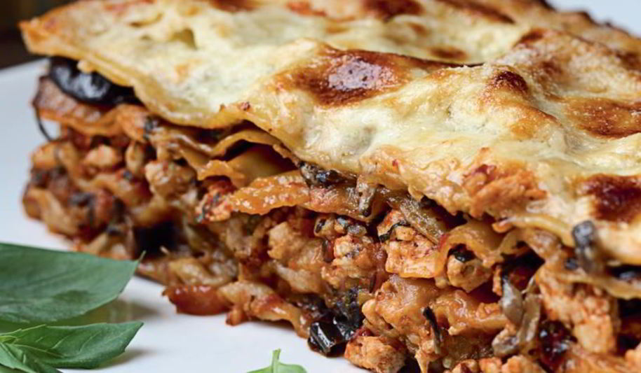 Рецепт лазаний с цесаркой, овощами и грибами
