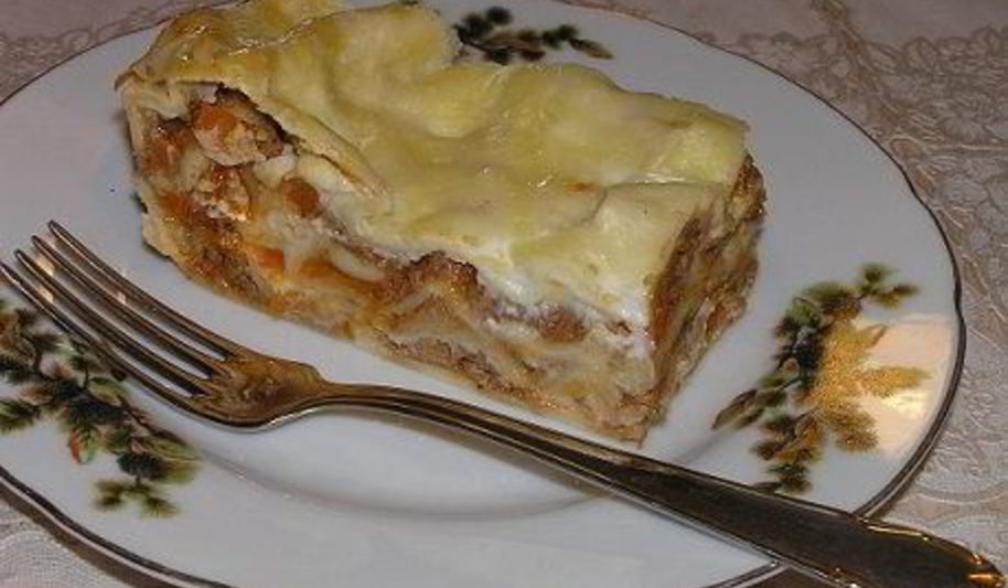 Рецепт моей мясной лазанья