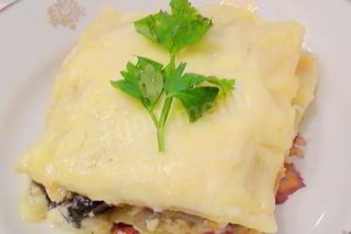 Овощная вегетарианская лазанья с кабачками