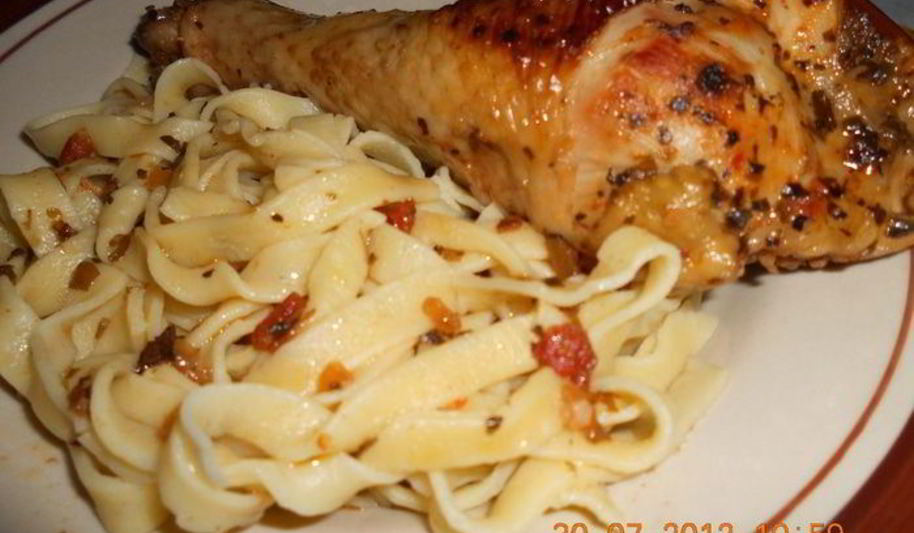 Рецепт домашней пасты с домашней курицей