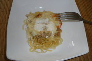 Гнездышки из спагетти