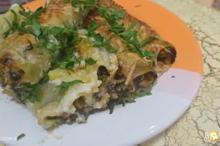 Каннелони со шпинатом