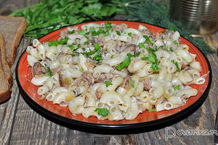 Макароны по-флотски с тушенкой