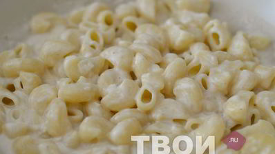 макароны в сливочном соусе