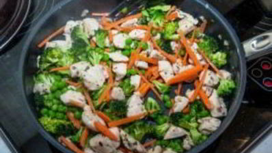 паста с курицей в сливочном соусе