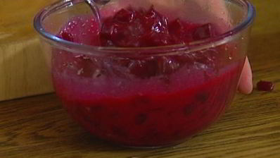 розовые спагетти