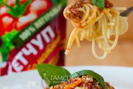 Спагетти Болоньезе с фаршем