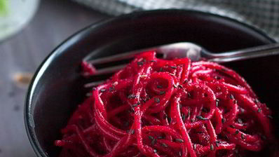 свекольные спагетти