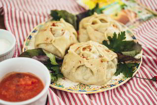 Манты с тыквой