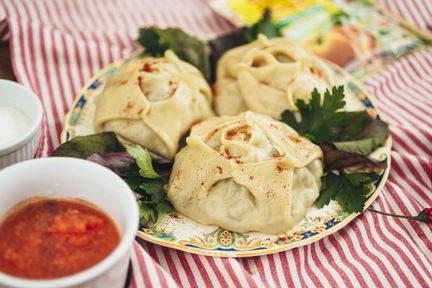 Манты с тыквой