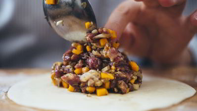 манты с тыквой