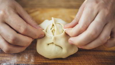 манты с тыквой