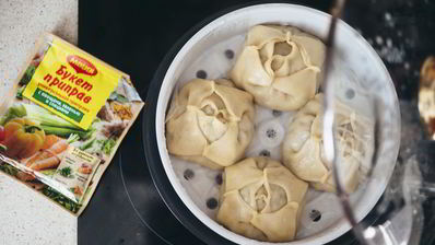 манты с тыквой