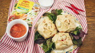 манты с тыквой