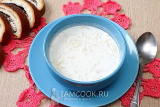 Молочная лапша в мультиварке