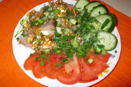 Баранина с овощами запеченная в духовке