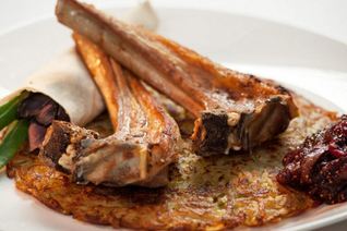 Баранье каре с картофельным драником